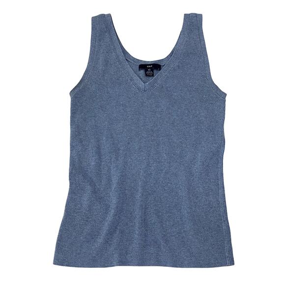 Knit Blue Tank Top by GAP 100% Cotton XS - Picture 1 of 7
